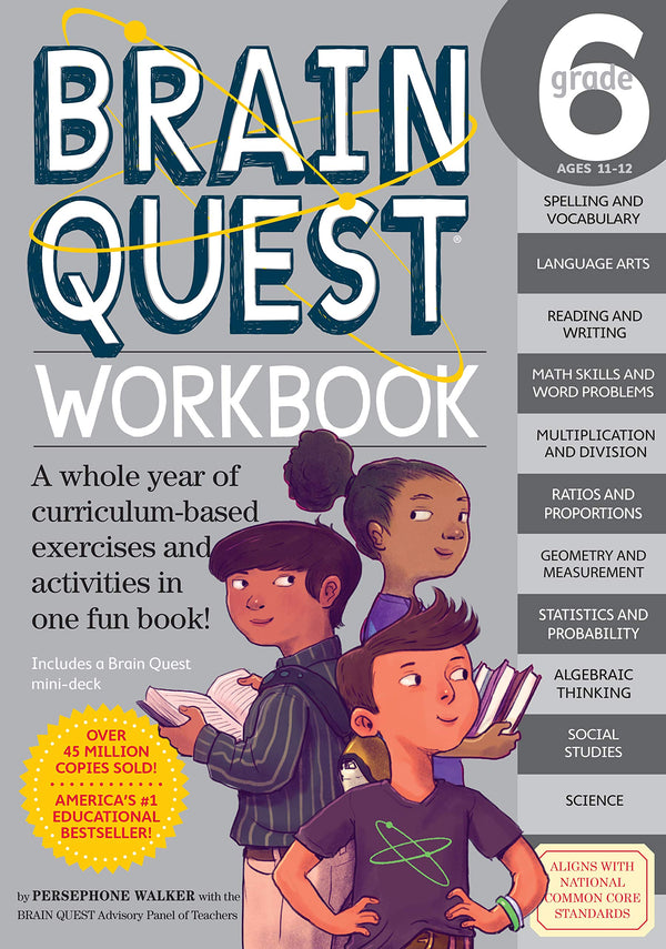 Brain Quest Workbook: 6th Grade (Brain Quest Workbooks)