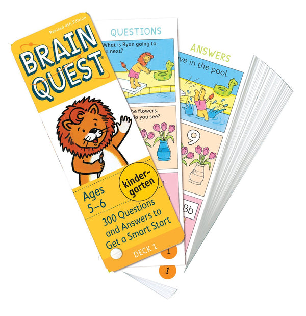Brain Quest Kindergarten Q&A Cards: 300 Questions and Answers to Get a Smart Start. Curriculum-Based! Teacher-Approved! (Brain Quest Decks)