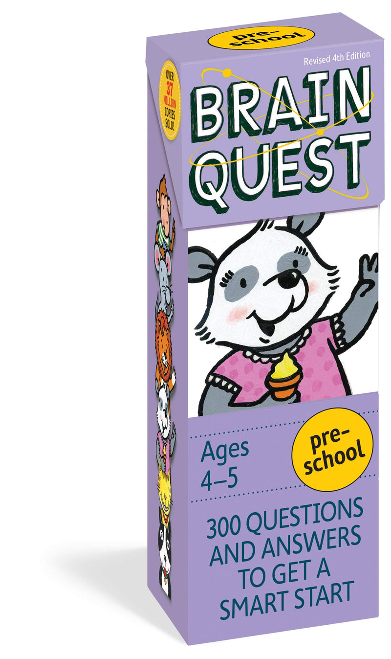 Brain Quest Preschool Q&A Cards: 300 Questions and Answers to Get a Smart Start. Curriculum-Based! Teacher-Approved! (Fourth Edition, Revised) (Brain Quest Decks)