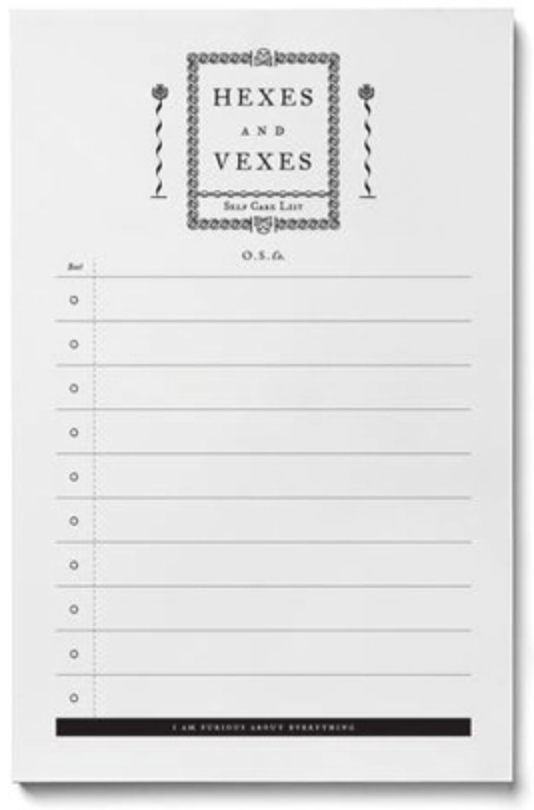 Hexes and Vexes Notepad