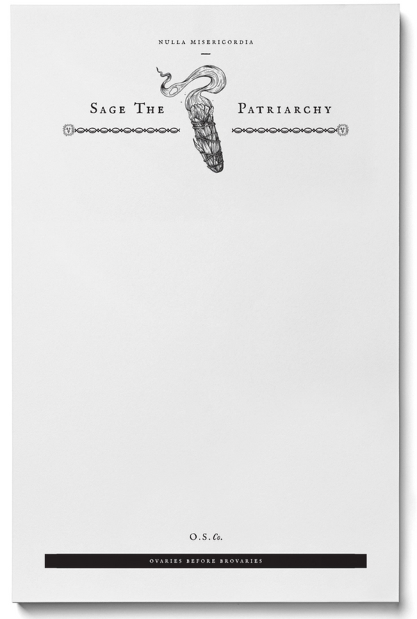 Sage The Patriarchy Notepad