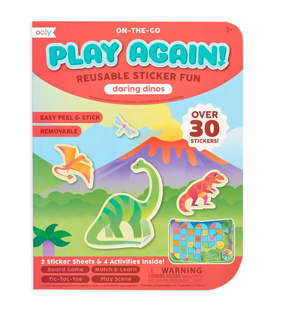 Play Again! Mini On-The-Go Activity Kit - Daring Dinos