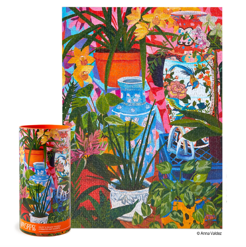 Tropical Vases Floral Still Life | 1000 Piece Jigsaw Puzzle