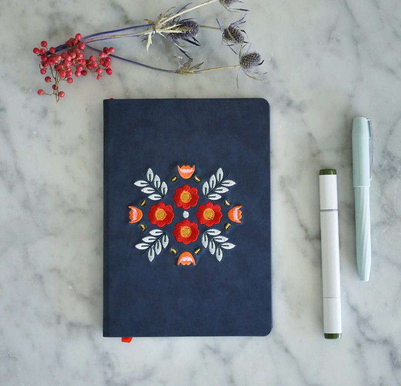 Evelynn Embroidered Journal