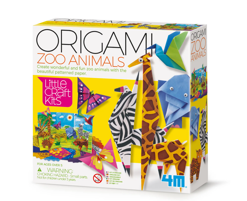 Origami Zoo Animals Kits, Create Colorful Zoo Animals DIY