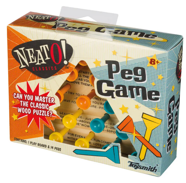 Neato! Classic Wooden Peg Game, Travel Size