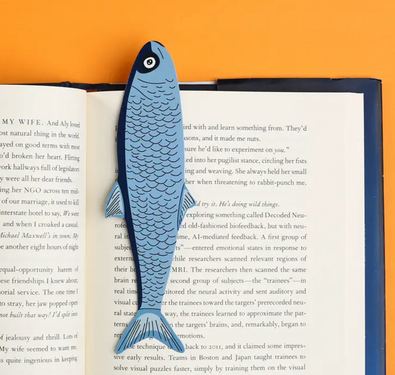 Fish Bookmark (it's die cut!)