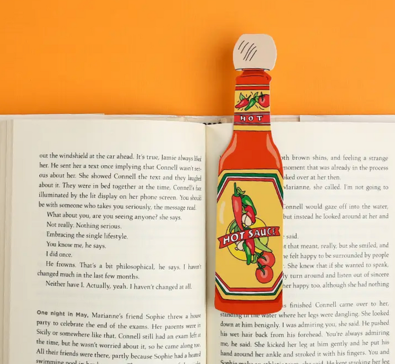 Hot Sauce Bookmark (it's die cut!)