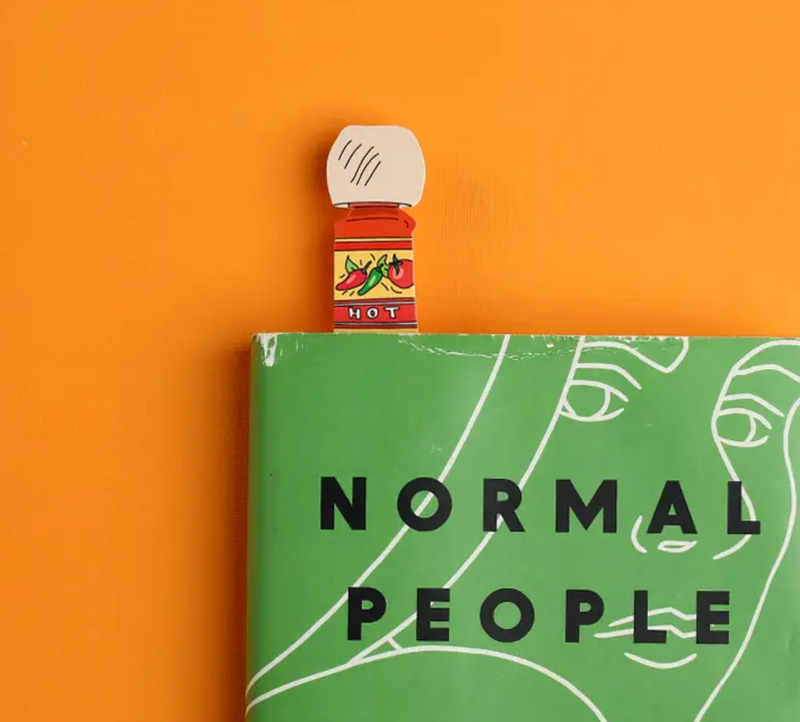 Hot Sauce Bookmark (it's die cut!)