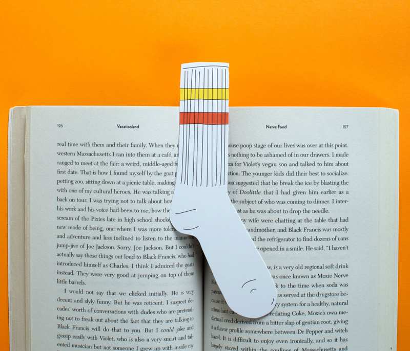 Sock Bookmark (it's die cut!)