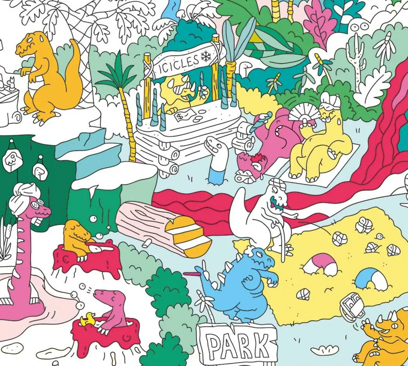 Dino Folded Poster
