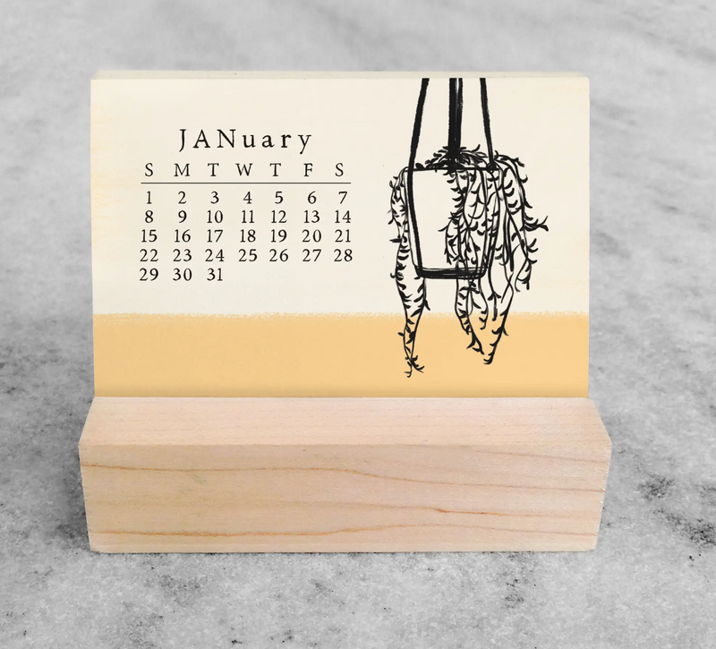 2023 House Plants Mini Desk Calendar