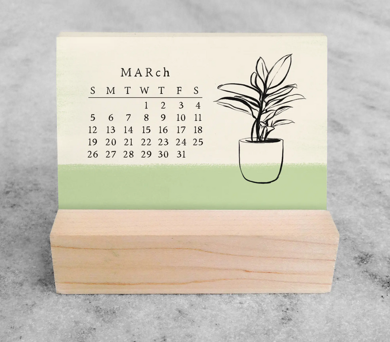 2023 House Plants Mini Desk Calendar