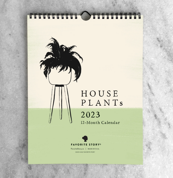 2023 House Plants Monthly Wall Calendar