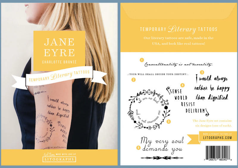 Jane Eyre - Tattoo Pack (6 designs)