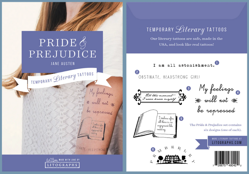 Wholesale Pride and Prejudice  Tattoo Pack 6 designs for your store   Faire Canada