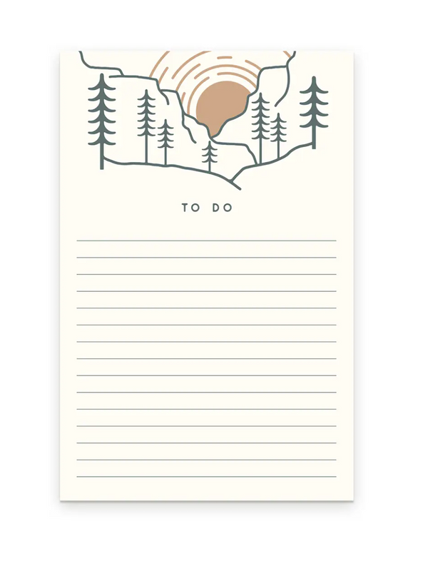 Sunrise To Do Notepad