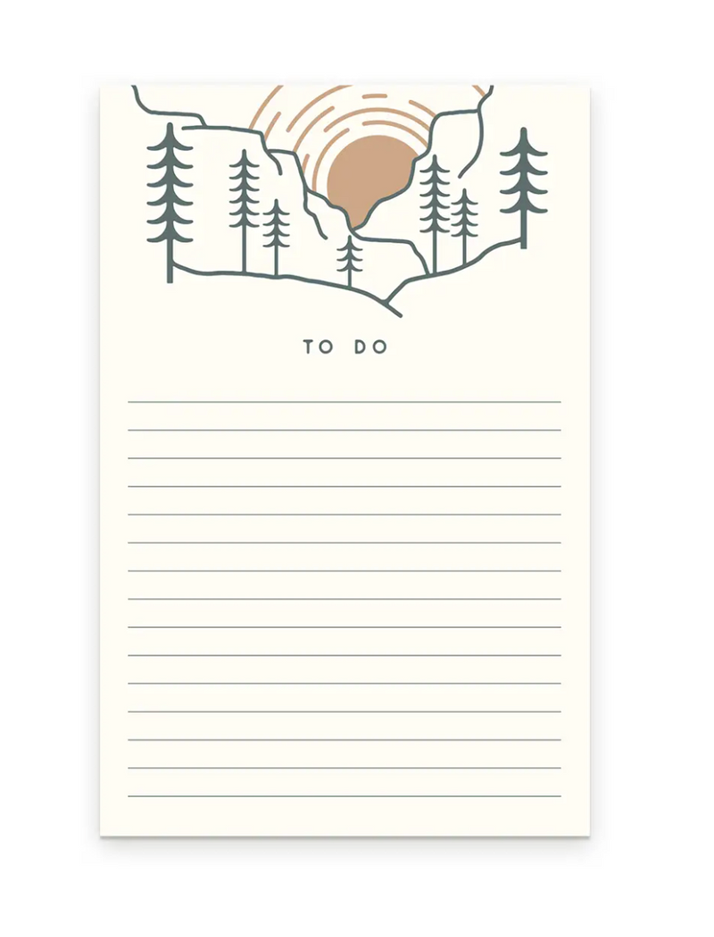 Sunrise To Do Notepad