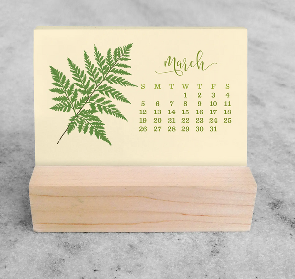 2023 Fern Mini Desk Calendar