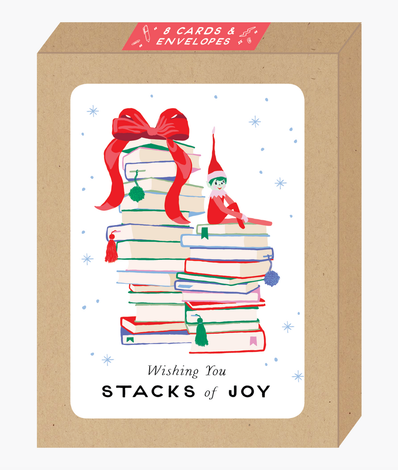 Boxed Stacks of Joy Holiday Card