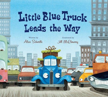 Little Blue Truck Leads the Way Lap Board Book by Schertle, Alice