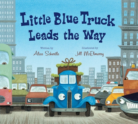 Little Blue Truck Leads the Way Padded Board Book by Schertle, Alice