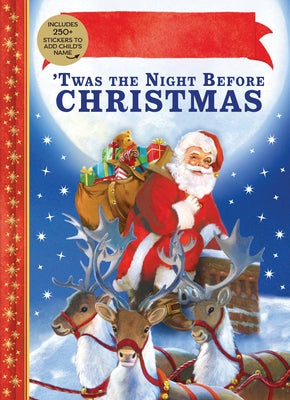 'Twas the Night Before Christmas Personalized Book with Stickers by Alderson, Lisa