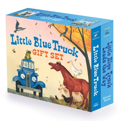 Little Blue Truck 2-Book Gift Set: Little Blue Truck Board Book, Little Blue Truck Leads the Way Board Book by Schertle, Alice
